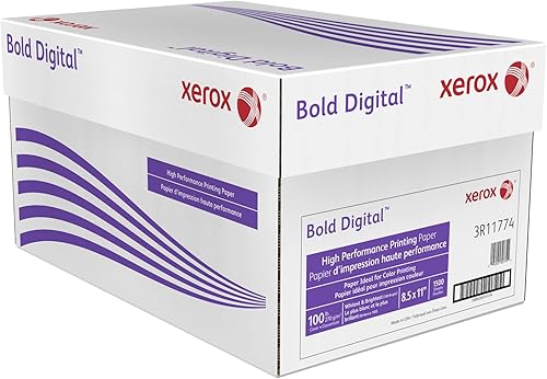 Miniatura 2 de Xerox® Papel de impresión Bold Digital™, 6 resmas, tamaño carta (8 1/2" x 11"), brillo de 100 (EE. UU.), cubierta de 100 libras (9.52 oz/m²),