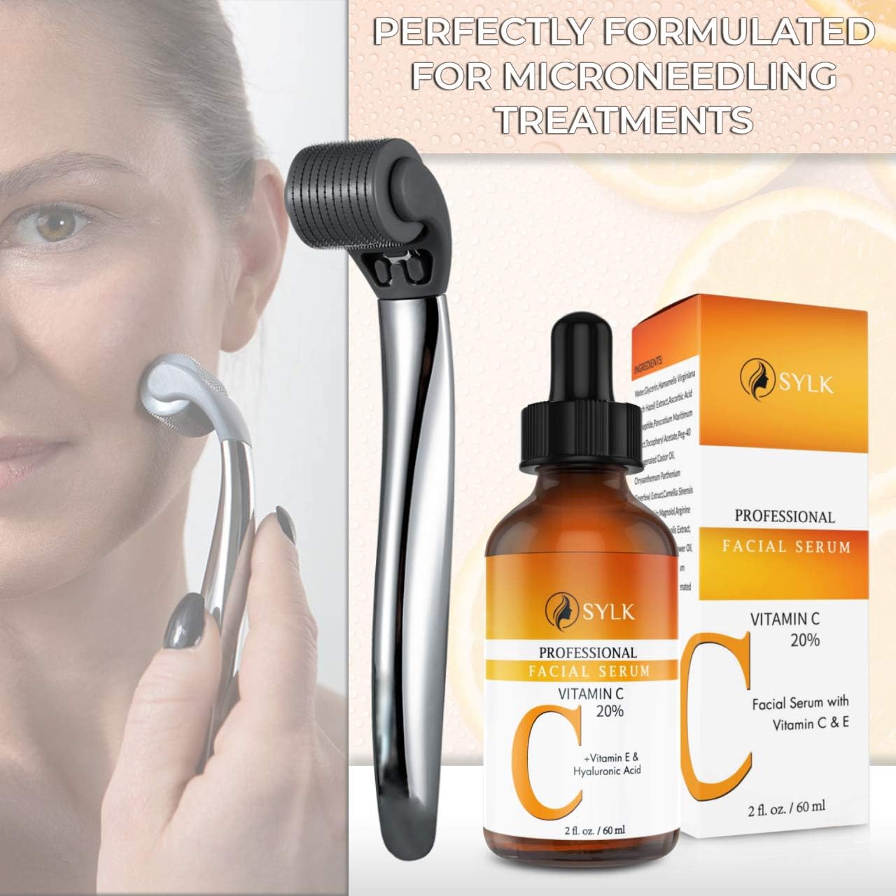 Vitamin C Serum for Face with Hyaluronic Acid and Vitamin E, 60 ml (Pack of 1) - Image 4