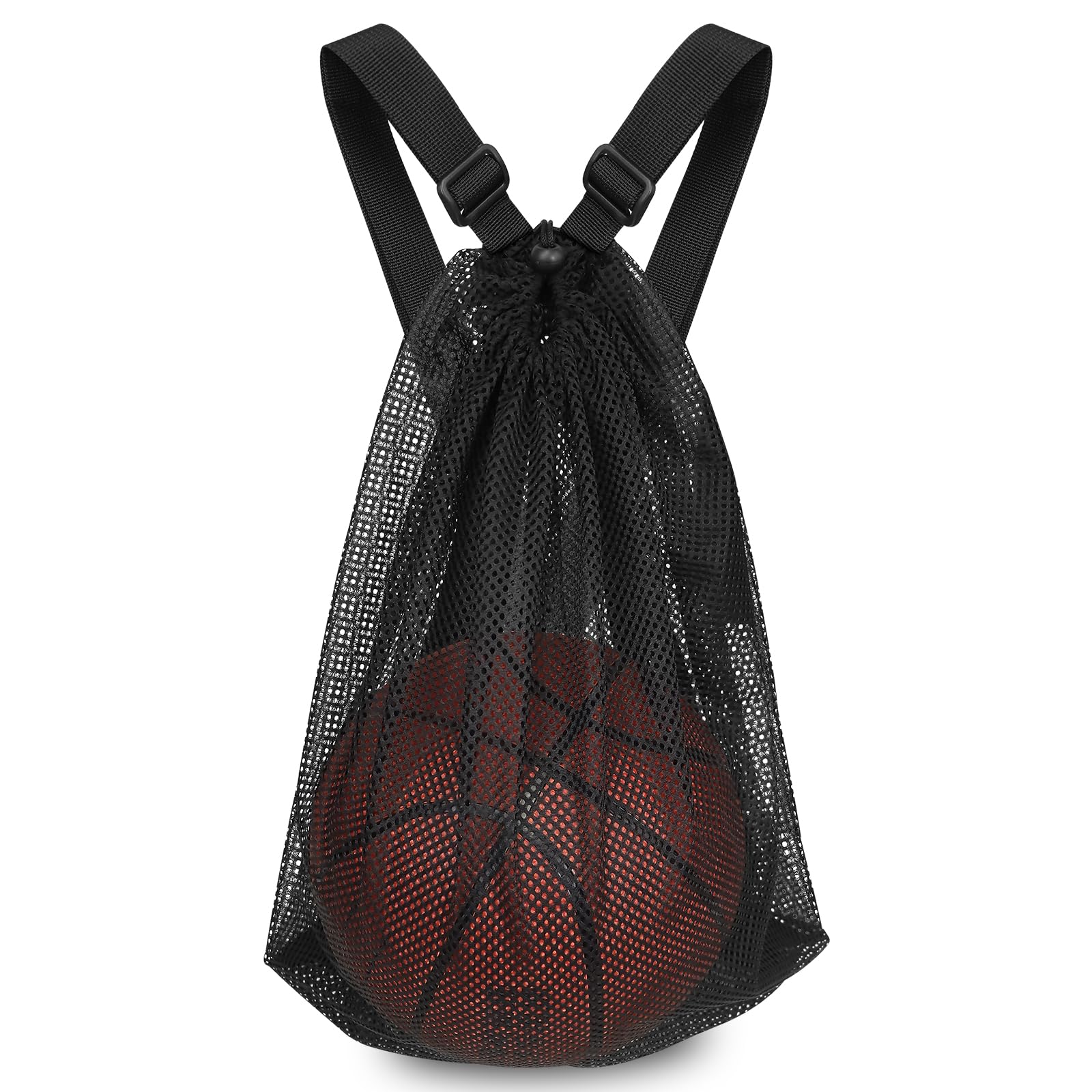 Sports Single Ball Bag Storage Mesh Backpack, Basketball Soccer Volleyball Carrier Swimming Gear Equipment,with double Shoulder Strap,for Athletes Youth and Outdoor lovers (1)-image-14