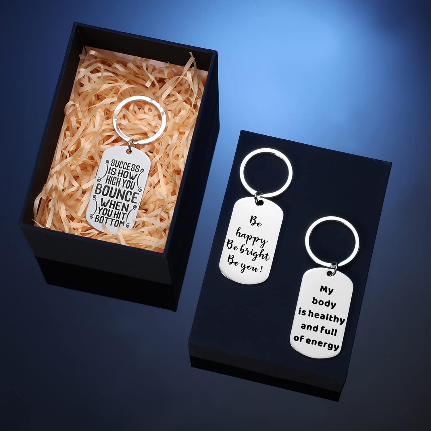 Yinkin 16 Pcs Employee Appreciation Gifts for Team Coworker 2026 Inspirational Stainless Steel Keychain Motivational Quote Employee Team Xmas Gifts for Teacher Nurse Staff - Image 6