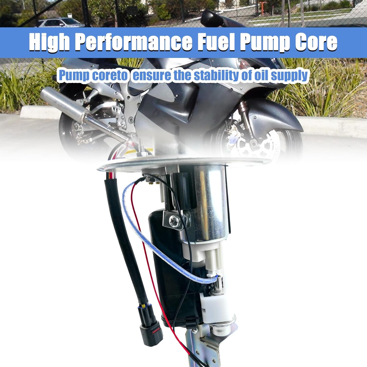 15100-24FB0 UC-T30SU7 Fuel Pump Assembly Fits for Suzuki Hayabusa GSX1300R GSX1300RZ 1999-2007 Replace 15100-24FA0 UCT30SU7