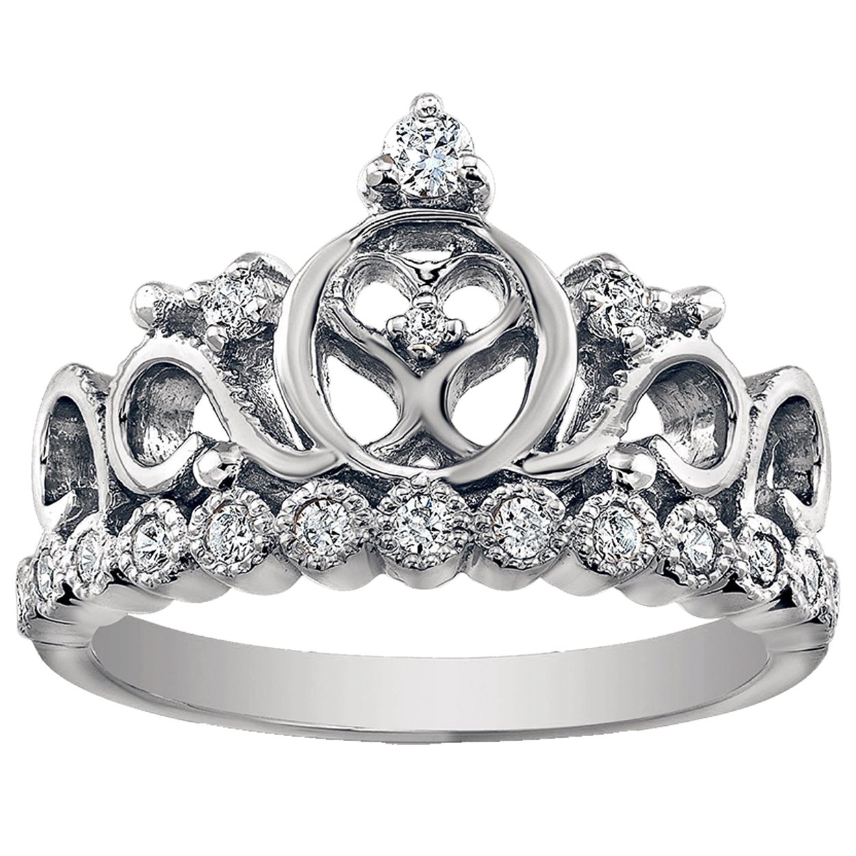 Guliette VeronaCrown Ring | Sterling Silver Princess Crown Ring