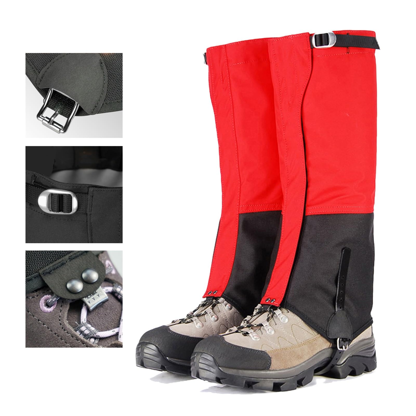Beingamaschen, Atmungsaktive Schlangengamaschen, Verstellbare, Leichte Schuhgamaschen, Verschleißfestes 1000D-Gewebe for Alle Outdoor-Sportarten Und Arbeiter (geeignete Schuhgröße: 38–46)