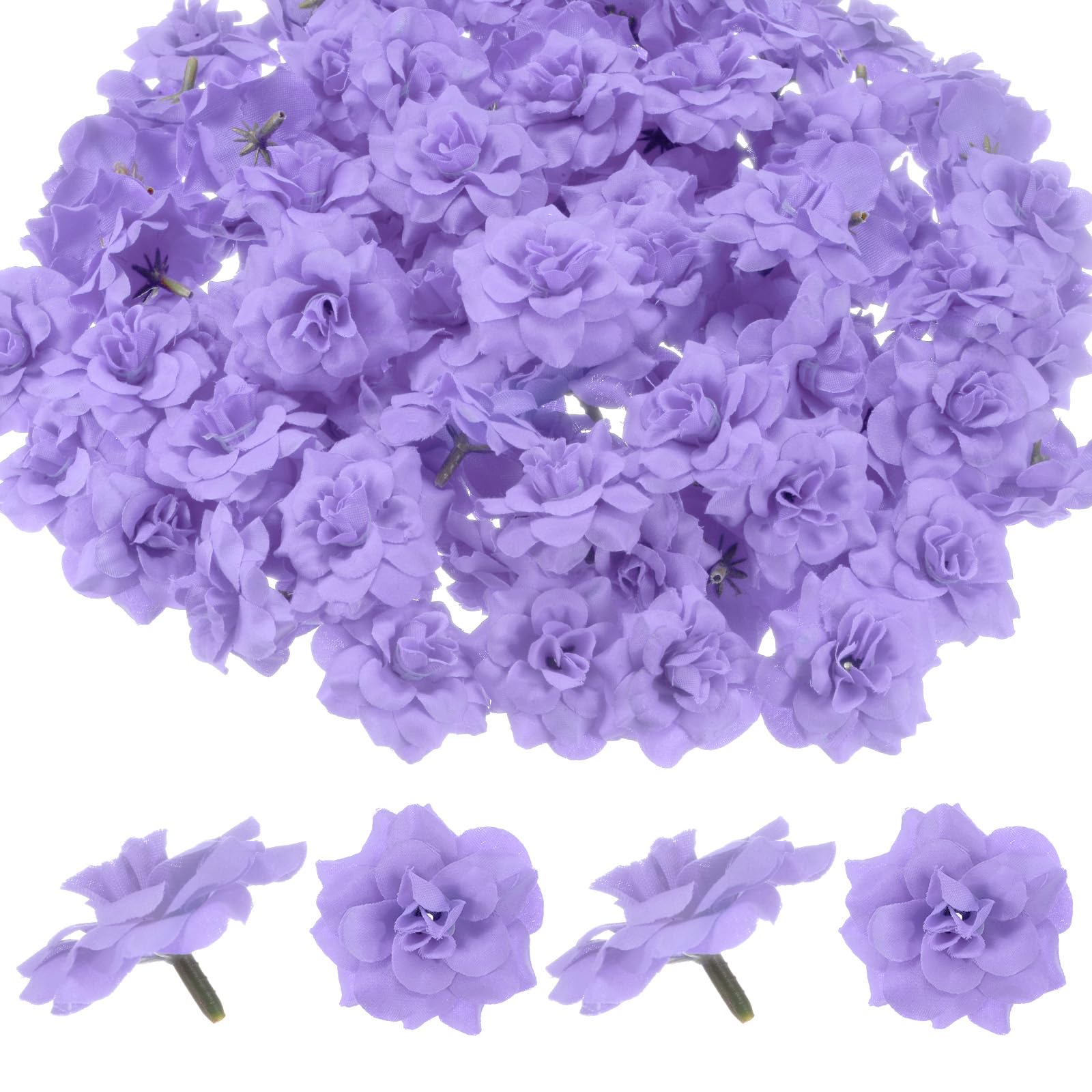 M METERXITY 100-Pack Artificial Roses Heads, Silk Faux Rose Head for Wedding/Bouquet/Flower Wall/DIY Crafts/Party Decoration