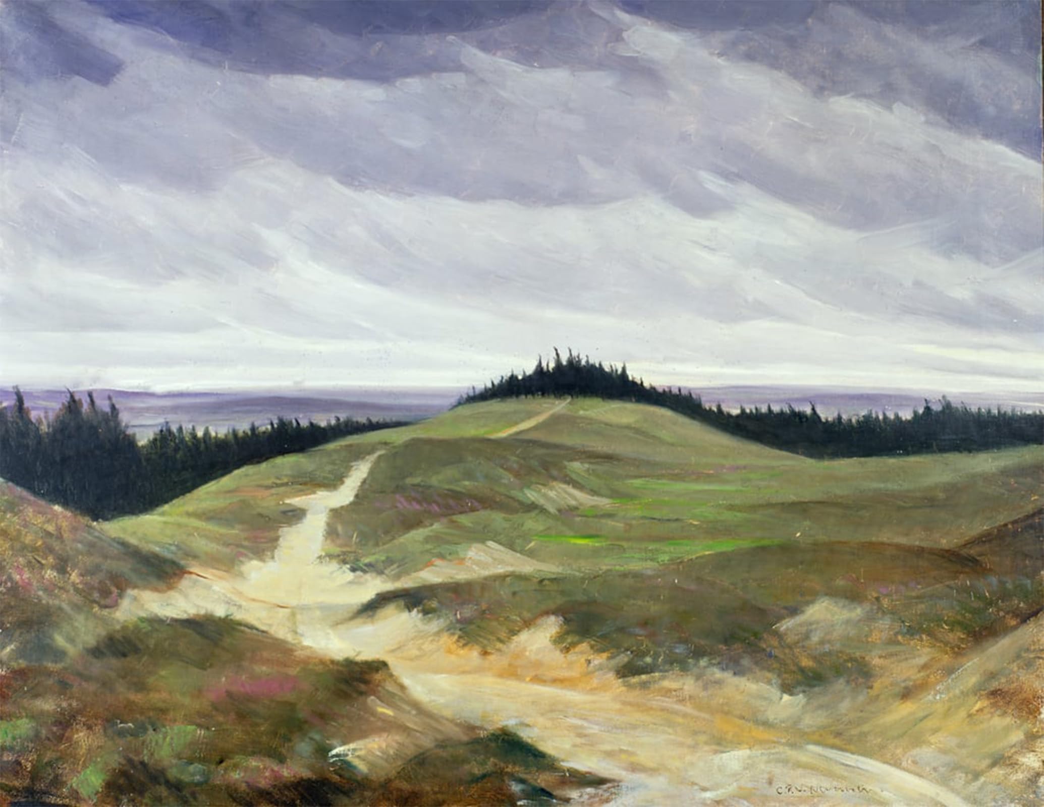 ARTXLXXBN Famous Painting Canvas Artwork Graffiti Print Sandy Path by Christopher Richard Wynne Nevinson Portrait Canvas Image for Home Decor 60x90cm