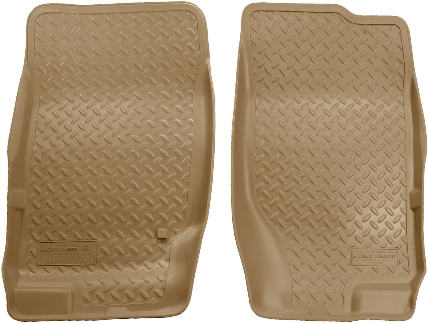 Husky Liners Classic Style Front Floor Liners (Tan) - Fits 2002–2010 Ford Explorer/Mercury Mountaineer 2003–2005 Lincoln Aviator