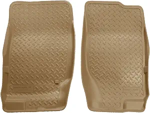 Husky Liners Classic Style Front Floor Liners (Tan) - Fits 2002–2010 Ford Explorer/Mercury Mountaineer 2003–2005 Lincoln Aviator