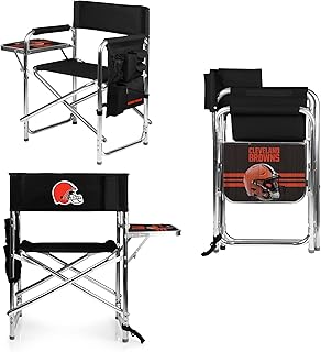 PICNIC TIME NFL Unisex-Adult NFL Sports Chair with Side Table, Beach Chair, Camp Chair for Adults