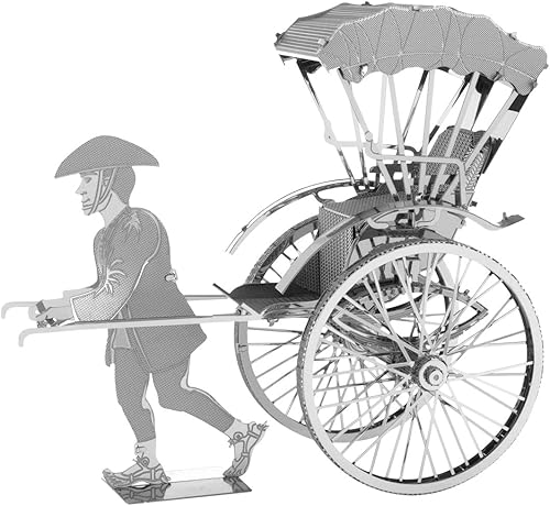 Fascinations Kit de modelo de metal japonés Rickshaw 3D Metal Earth