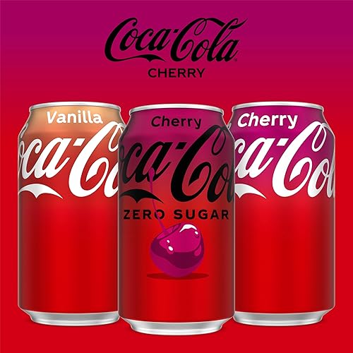 Miniatura 8 de Coca-Cola Cherry Zero Soda, 12 onzas líquidas (paquete de 12)