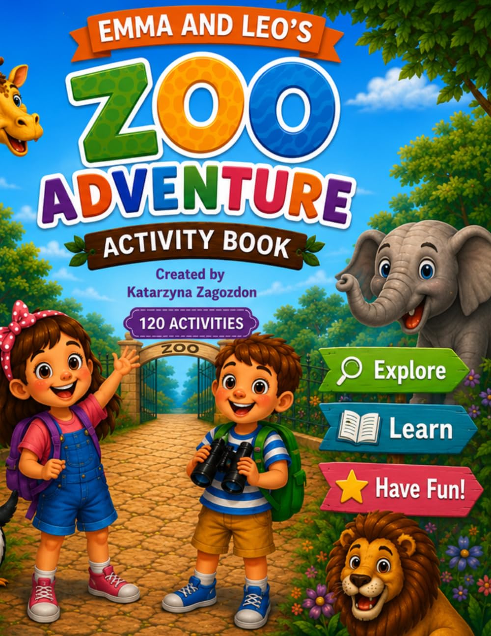 Emma and Leo's Zoo Adventure: Activity Book