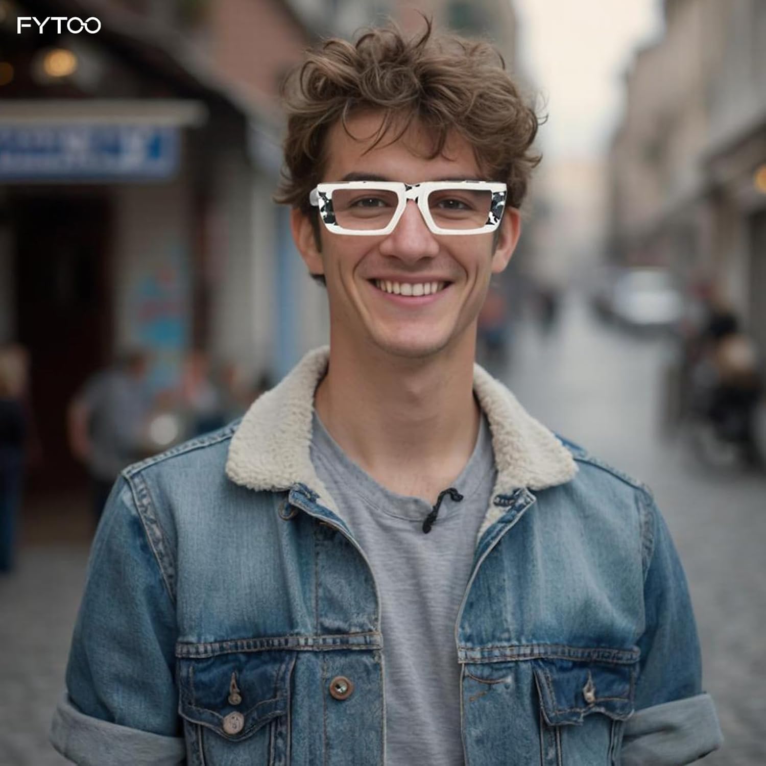 Blue Light Reading Glasses for Men - Women Geometric Frame Tortoise Readers Retro Reading Glasses FT1907