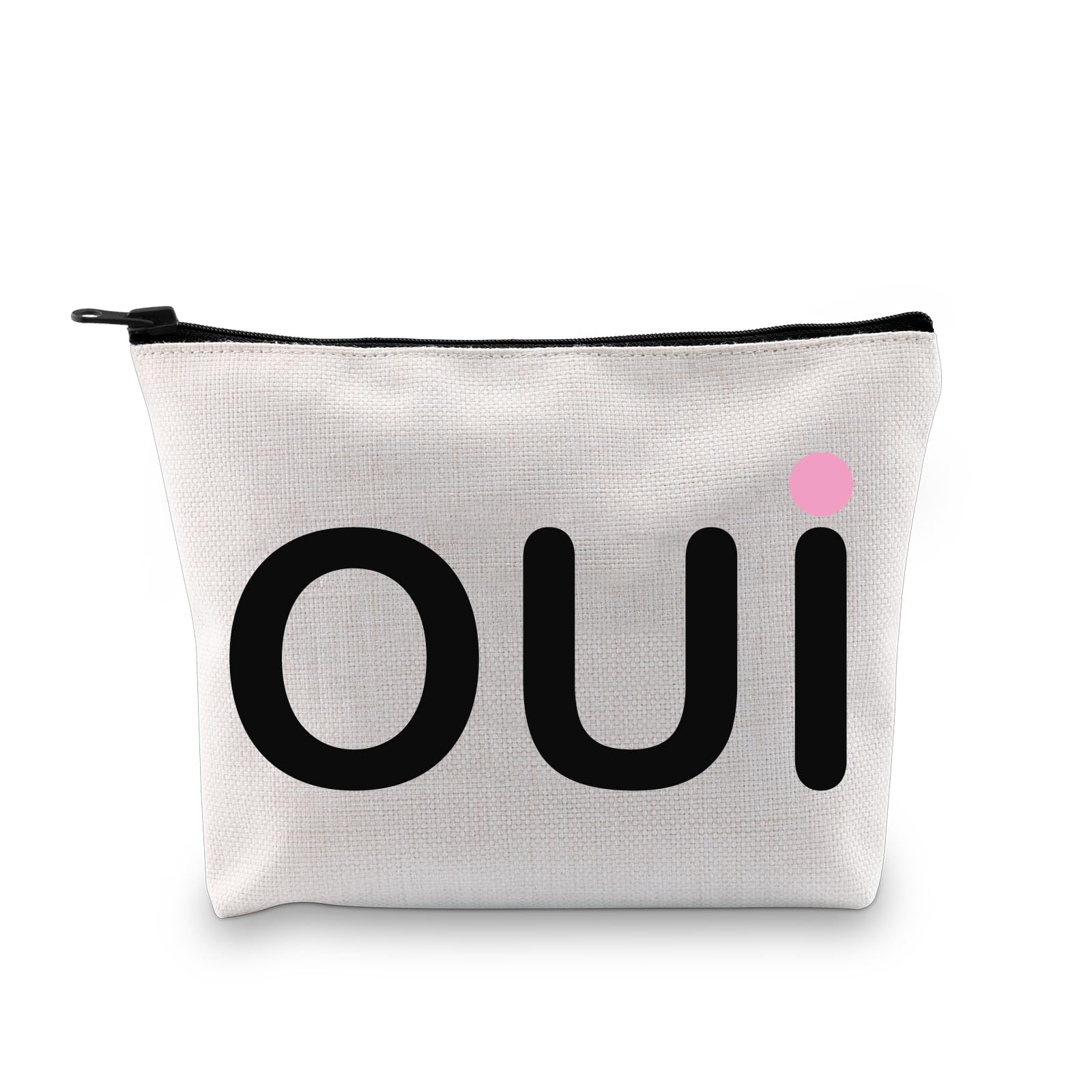 BDPWSSEngagement Gift Makeup Bag Bride To Be Gift Oui Funny French Pun Gift Honeymooners In Paris Gift World Traveler Gift (Oui bag), Oui bag