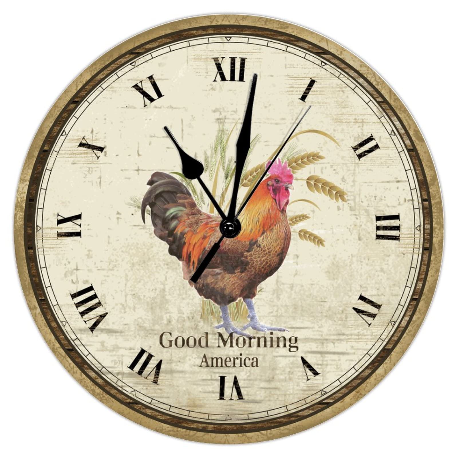 Horloge murale vintage silencieuse pour stopper le tic-tac dans votre salon