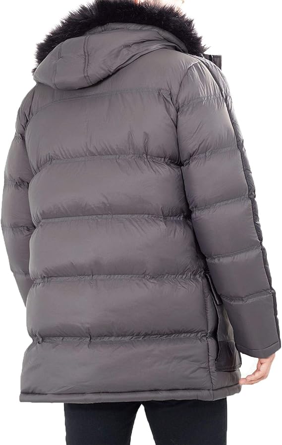 fur lined puffer jacket mens