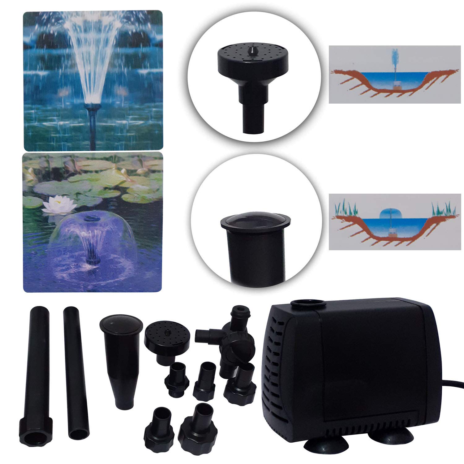 See full amazon price history chart for Venus Aqua Fountain Pump with Fountain kit and Submersible Kit for Fountain, Garden, Pond, Aquarium, Rockery Pond Decoration (Power: 85 W, H.Max: 4 METRE, F. Max: 4500 L/H) Venus Aqua Fountain Pump with Fountain kit and Submersible Kit for Fountain, Garden, Pond, Aquarium, Rockery Pond Decoration (Power: 85 W, H.Max: 4 METRE, F. Max: 4500 L/H) (B084MGN1L2) Amazon Price History, Amazon Price Tracker