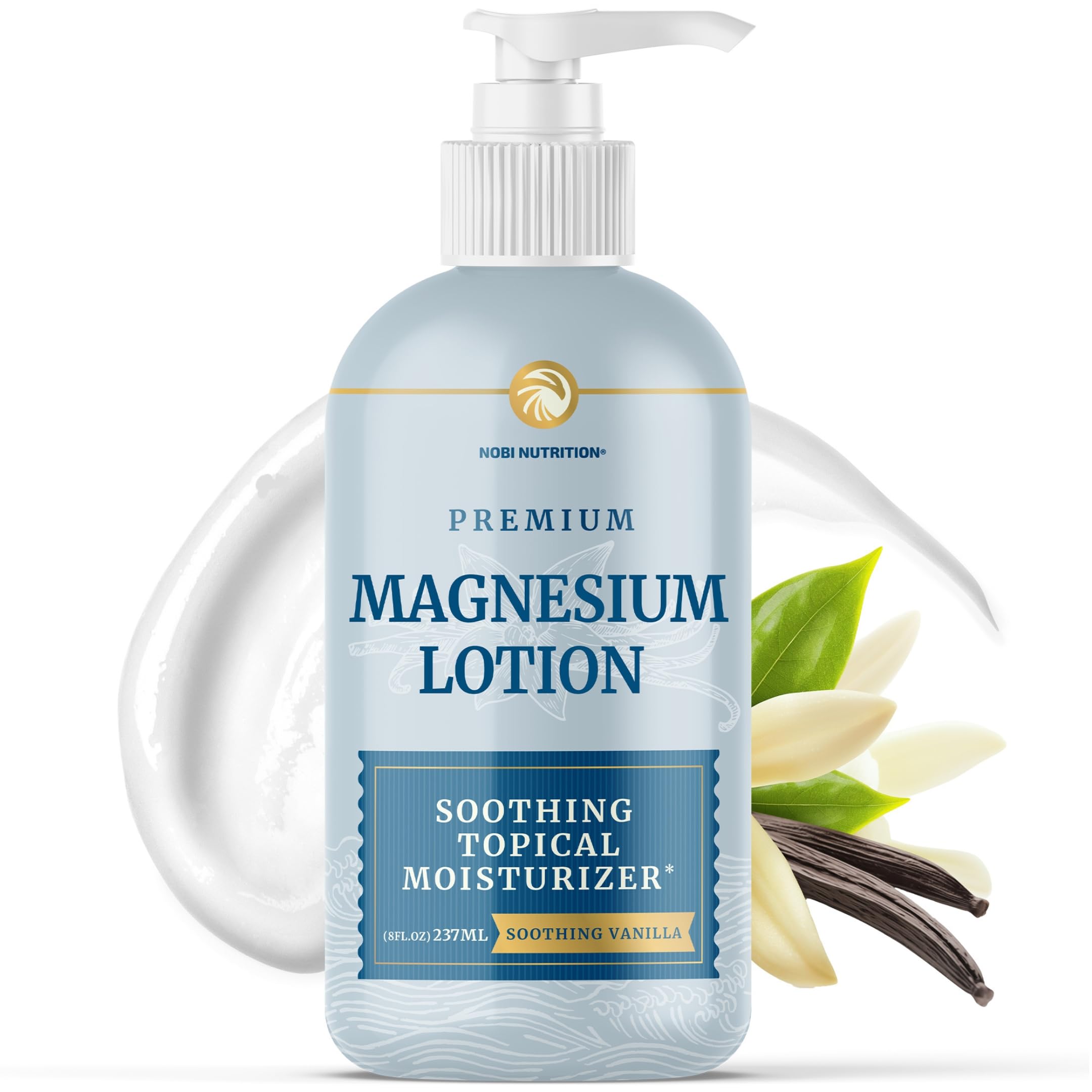 Magnesium Lotion | Soothing Topical Moisturizer for Calm, Recovery & Relaxation Support | Magnesium Cream Topicals to Rest, Relax, Calm & Soothe | Maximum Absorption | With Shea Butter | 8 fl oz.