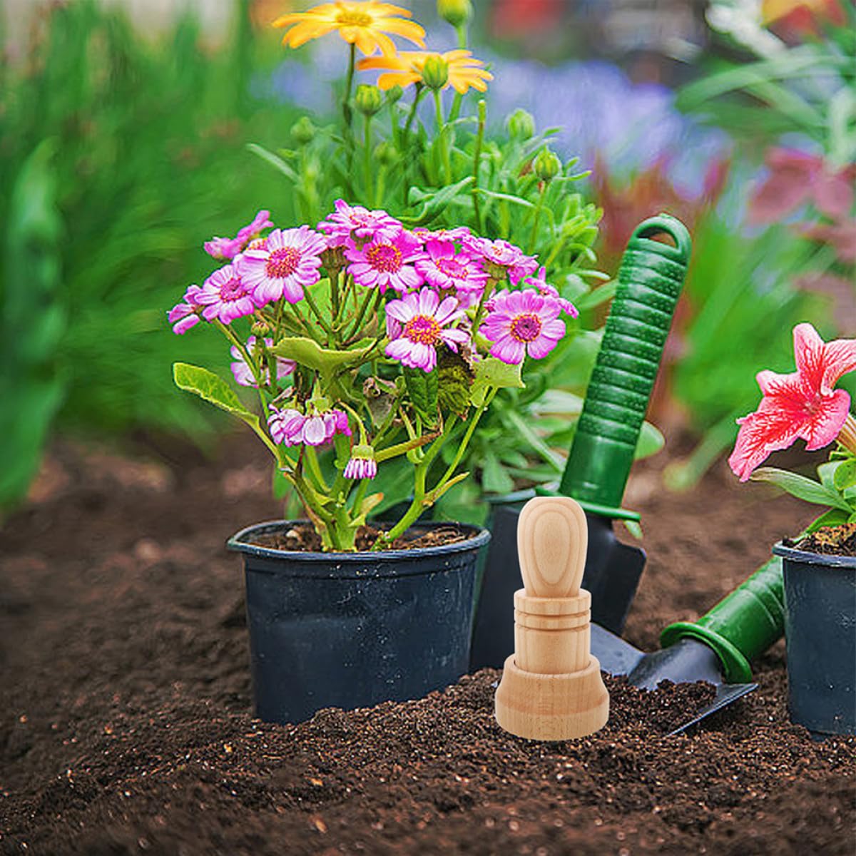 Fabricant de Pots de Semis en Papier et Bois pour Jardinage DIY, Outil Manuel 2 Kits, Tailles Ajustables, Bois Solide, pour Pépinières et Semis en Intérieur