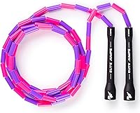 Vista 1 de Cuerda de saltar de ejercicio con cuentas para niños, cuerda de saltar segmentada para niños, cuentas duraderas e inastillables para exteriores