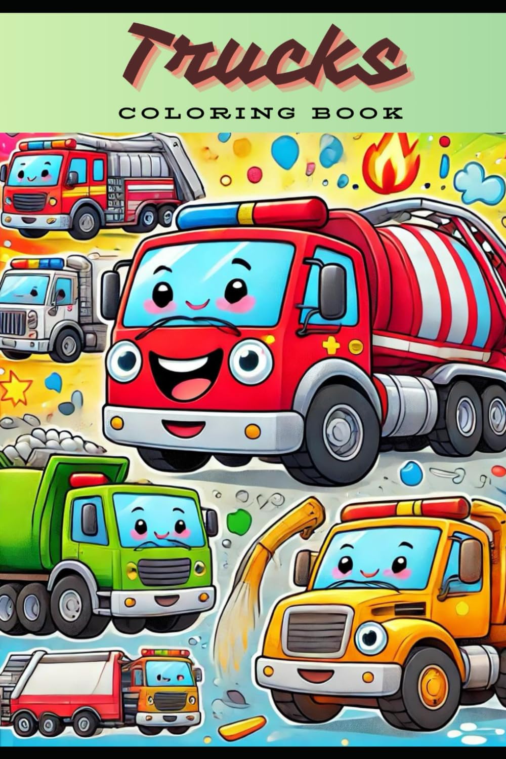 Coloring Book: Trucks