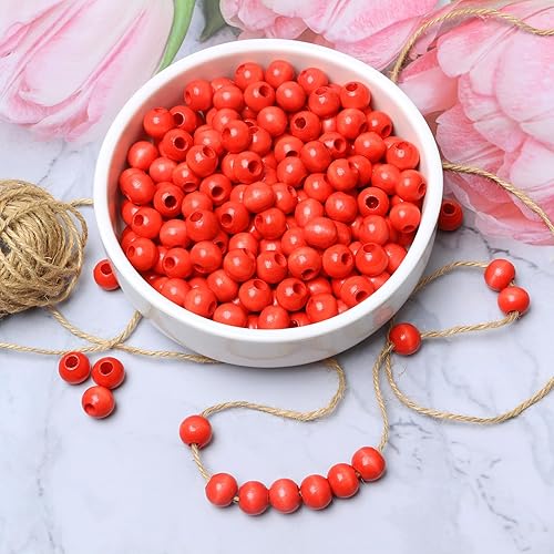 Miniatura 3 de 200 cuentas de macramé de madera negra de 0.630in para manualidades hechas a mano, cuentas espaciadoras sueltas de madera para proyectos de macramé,