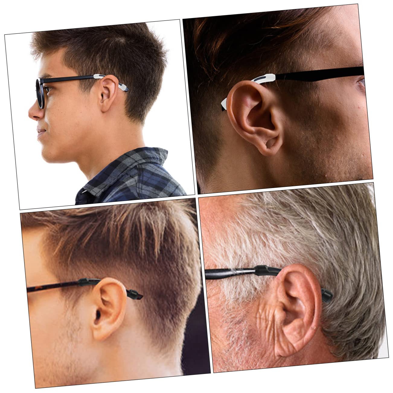 SOLUSTRE 80paare -brillenbügel Endkappen Rutschfeste Eyeglass Ear Grips Für Sicheren Bei Sport Und Alltag Kompatibel Mit Verschiedenen Brillenmodellen Schwarz Und Transparent