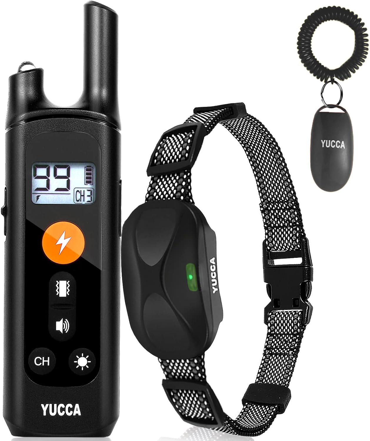 Yucca Dog Shock Collar with Remote 860yd, Electric Dog Training Collar with 4