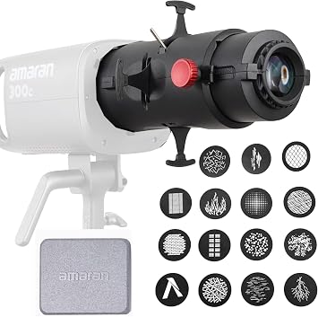 Aputure Amaran Spotlight SE Bowens Mount Projection Lens for Amaran 150c,Amaran 300c,Amaran 200X etc 36o Lens Kit