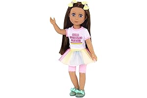 Battat Glitter Girls 14" Journey Doll: Kika with Brown Hair, Blue Eyes,...