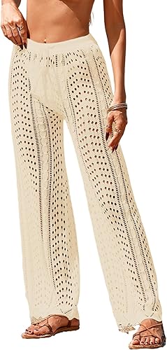 BreathSunny Womens Beach Cover Up Pants 2026 Swimsuit Bathing Suit Swim Coverup 