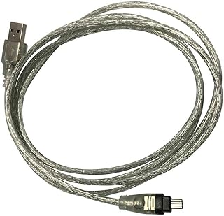 6FT 1.8M USB to Firewire IEEE 1394 4 Pin iLink Adapter Data Cable Cord