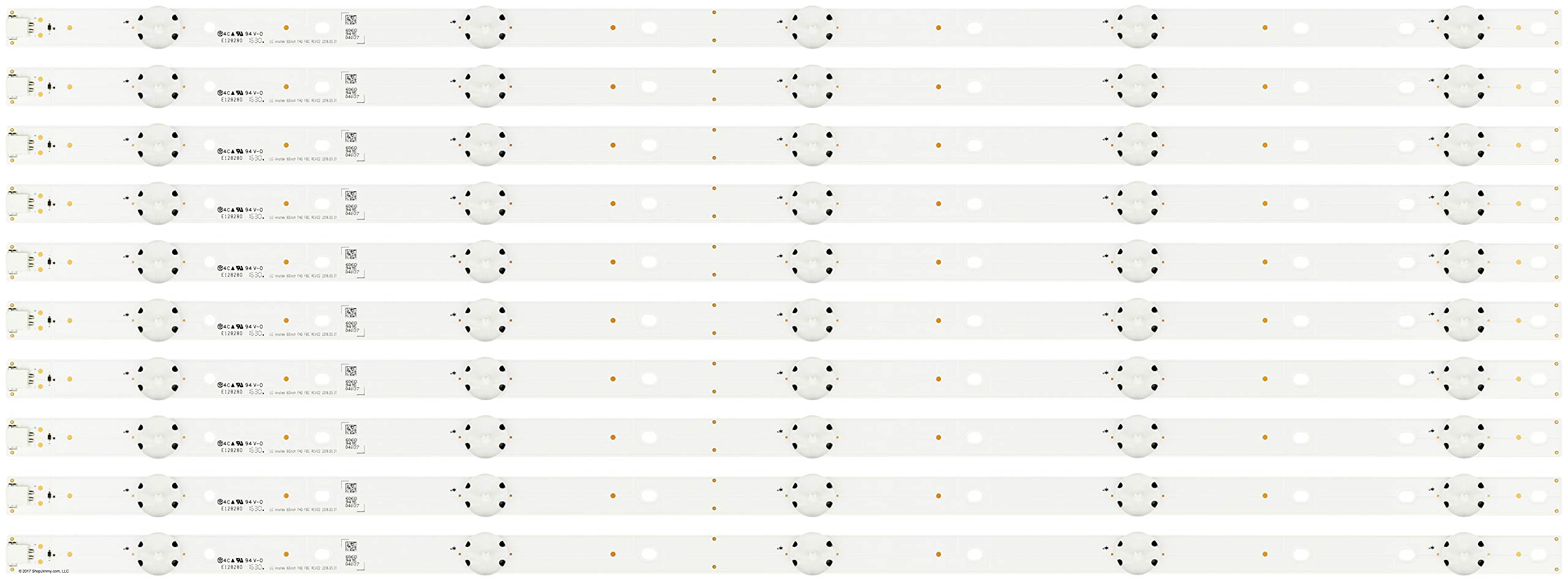 Photo 1 of ShopJimmy Vizio/Innotek 60INCH FHD FBC REV02 LED Backlight Strips (10) E60-E3 D60-D3 New