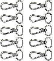 Vista 19 de CRAFTMEMORE Broches de langosta giratorios con gancho a presión, clips de moda, FS10, paquete de 10 (dorado, 1-1/2 pulgadas)