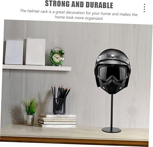 Miniatura 2 de INOOMP Soporte para casco de fútbol, montaje en pared, para ciclismo, chaqueta, casco, soporte de escritorio, multifuncional, para almacenamiento de