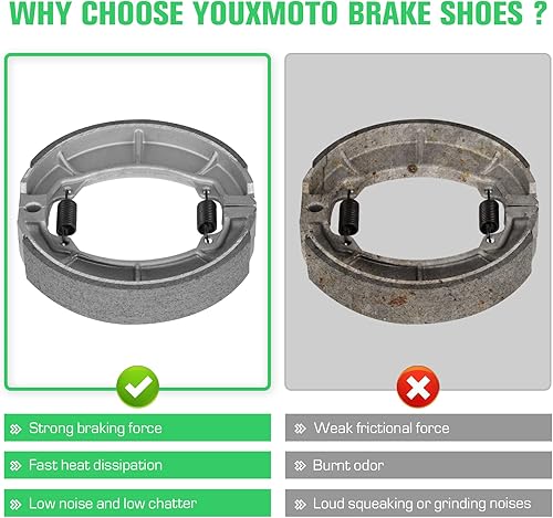 Miniatura 2 de Youxmoto Zapatas de freno delanteras y traseras para Honda Fourtrax TRX 200 SX 1986 1987 1988 TRX 200 1990 1991 TRX 200D tipo 2 II 1991 1992 1993