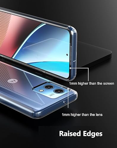 Miniatura 6 de Cresee Funda para Motorola Moto G Stylus 4G 2023, funda delgada transparente con esquinas de bolsillo de aire, ajuste delgado, a prueba de golpes,
