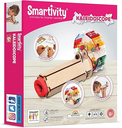 Smartivity Juguete caleidoscopio para niños de 6 a 14 años, ideas geniales de regalos de cumpleaños para niños y niñas Juguetes de ciencia STEM de