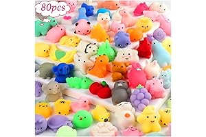 80pcs Mochi Squishy Fidget Toys Perfect for Easter Basket Stuffers Egg Fillers