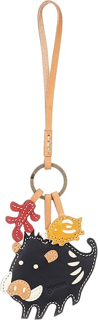 genten イノシシ　レザー　チャーム　キーホルダー Amazon | [ゲンテン] キーホルダー ワクワクチャーム イノシシ