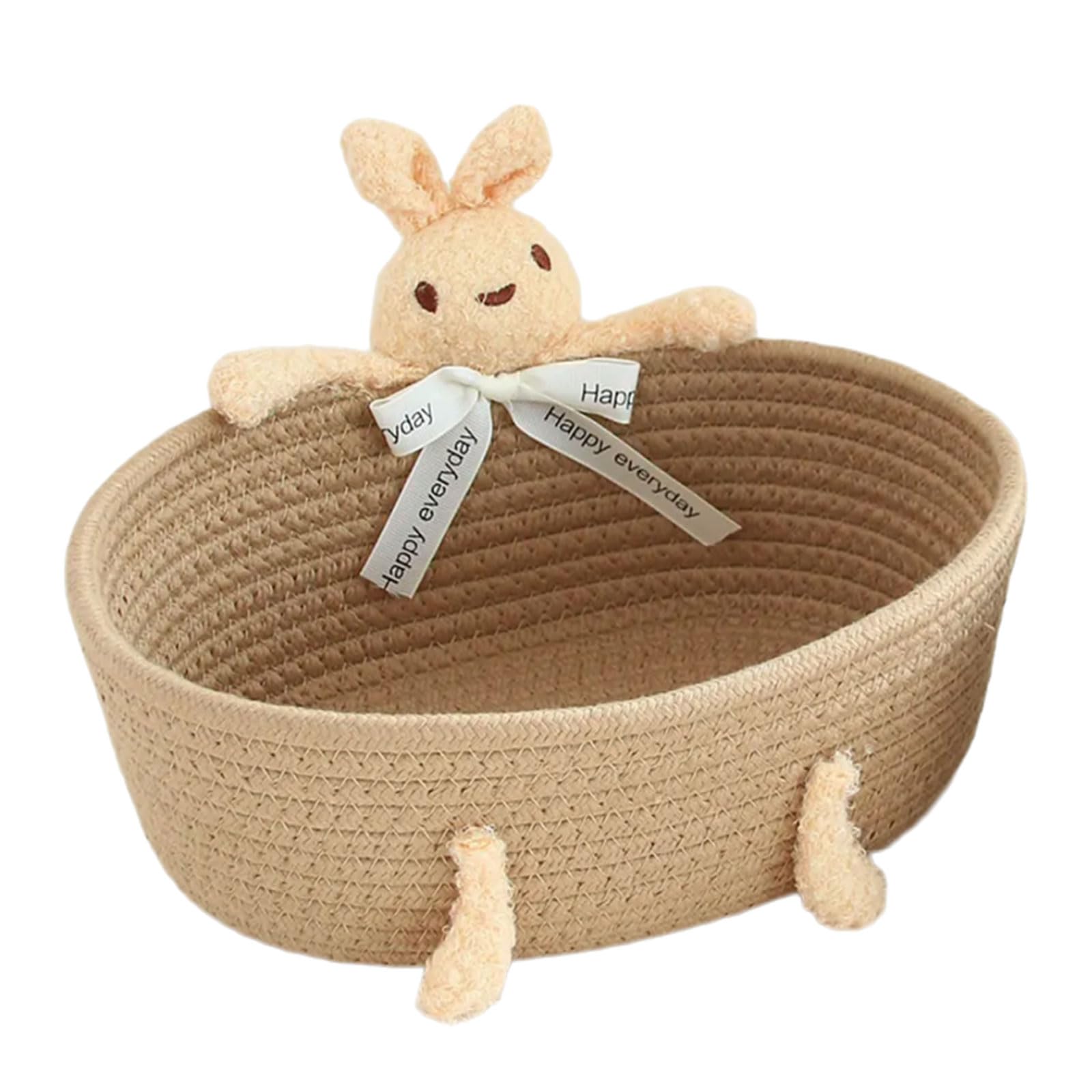 Kalttoy I Functional Handwoven Storage Boxes Artisanal Cotton Rope Storage Boxes Space Saving Organizers For Nursery Or Dorm Blanket Holder Basket