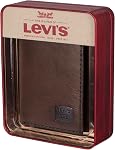 Levi's Trifold Portefeuille avec détail de la maille pour homme