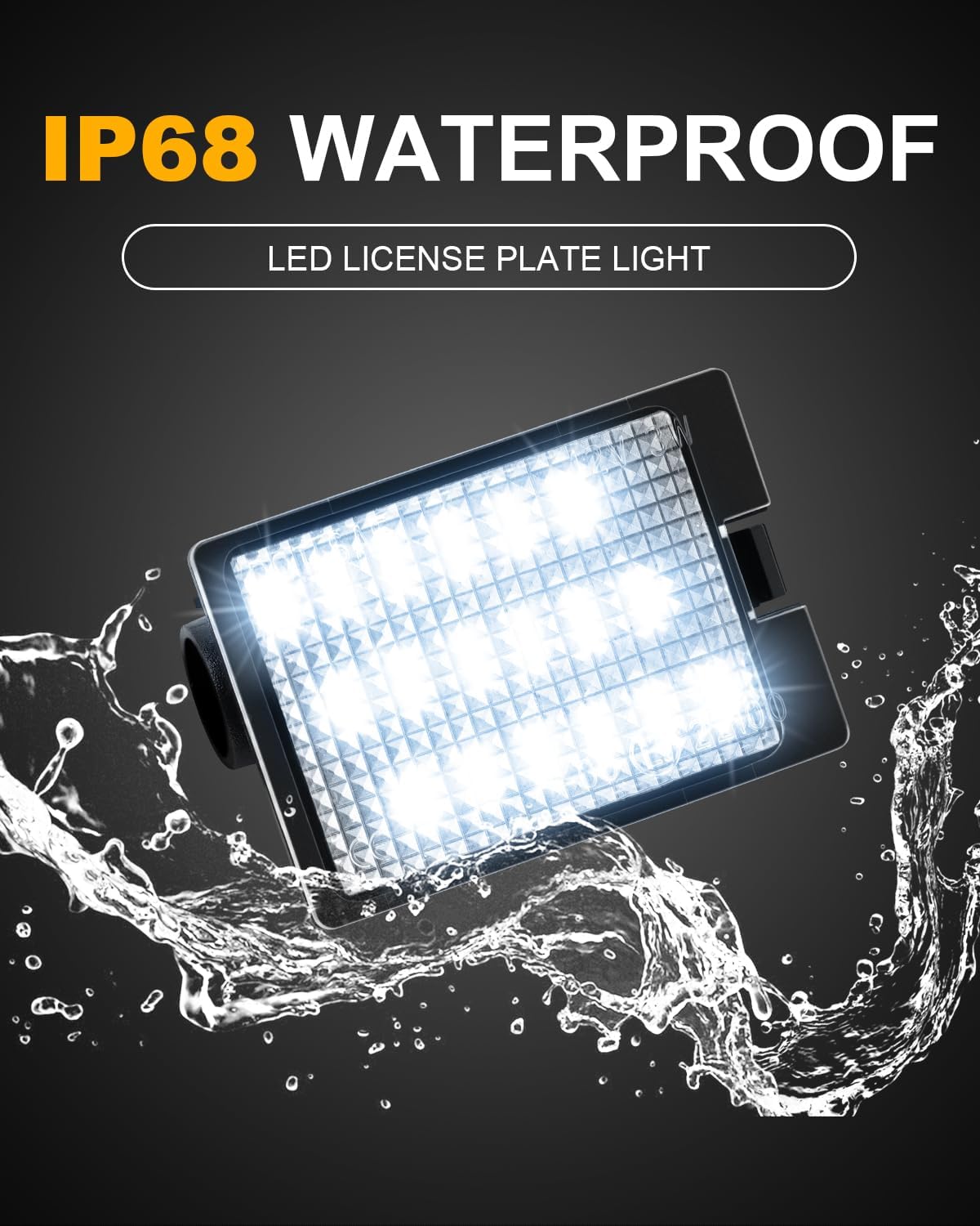 LED License Plate Lights Tag Light Compatible with Dodge Durango 2014-2022 Pickup Truck Number Plate Light Assembly Replacement