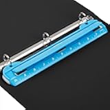 WorkLion Hole Puncher 3 Ring – Blue Portable Metal Hole Punch Single for Binder, 5 Sheet Capacity