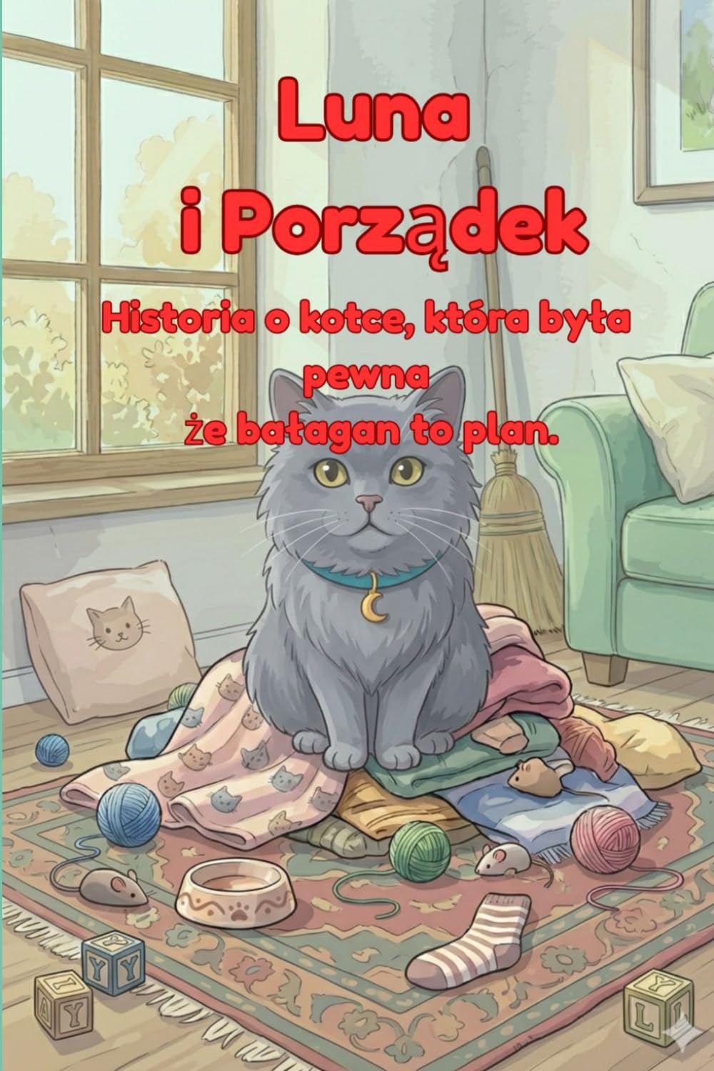 Luna i Porządek. Historia o kotce, która była pewna, że bałagan to plan: Zabawna książeczka dla dzieci 4–8 lat o sprzątaniu, codziennych nawykach i o ... może mieć swoje miejsce (Przygody kotki Luny)