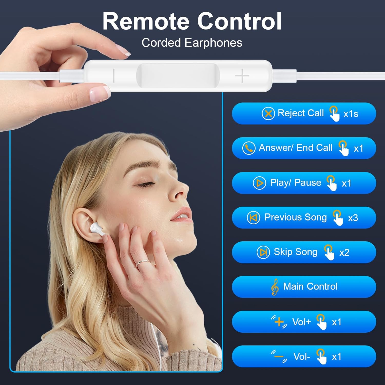 USB C iPhone 16 Headphones Wired Earbuds for iPhone 16e 16 Pro Max 16Pro 16 Plus 15 Pro Max 15 Plus, USBC i Phone 16e Earphones Wired Type C Magnetic In Ear Ear Buds i Phone 16 Headset with Microphone White image 3 of 7 B0DZBVWQWN