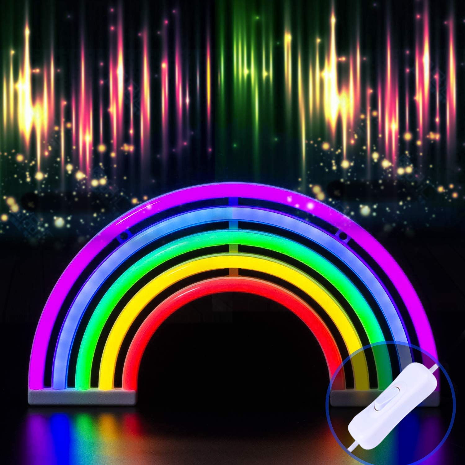 Buy XIYUNTE Rainbow Neon Signs, Rainbow Neon Light for Wall Decor, USB
