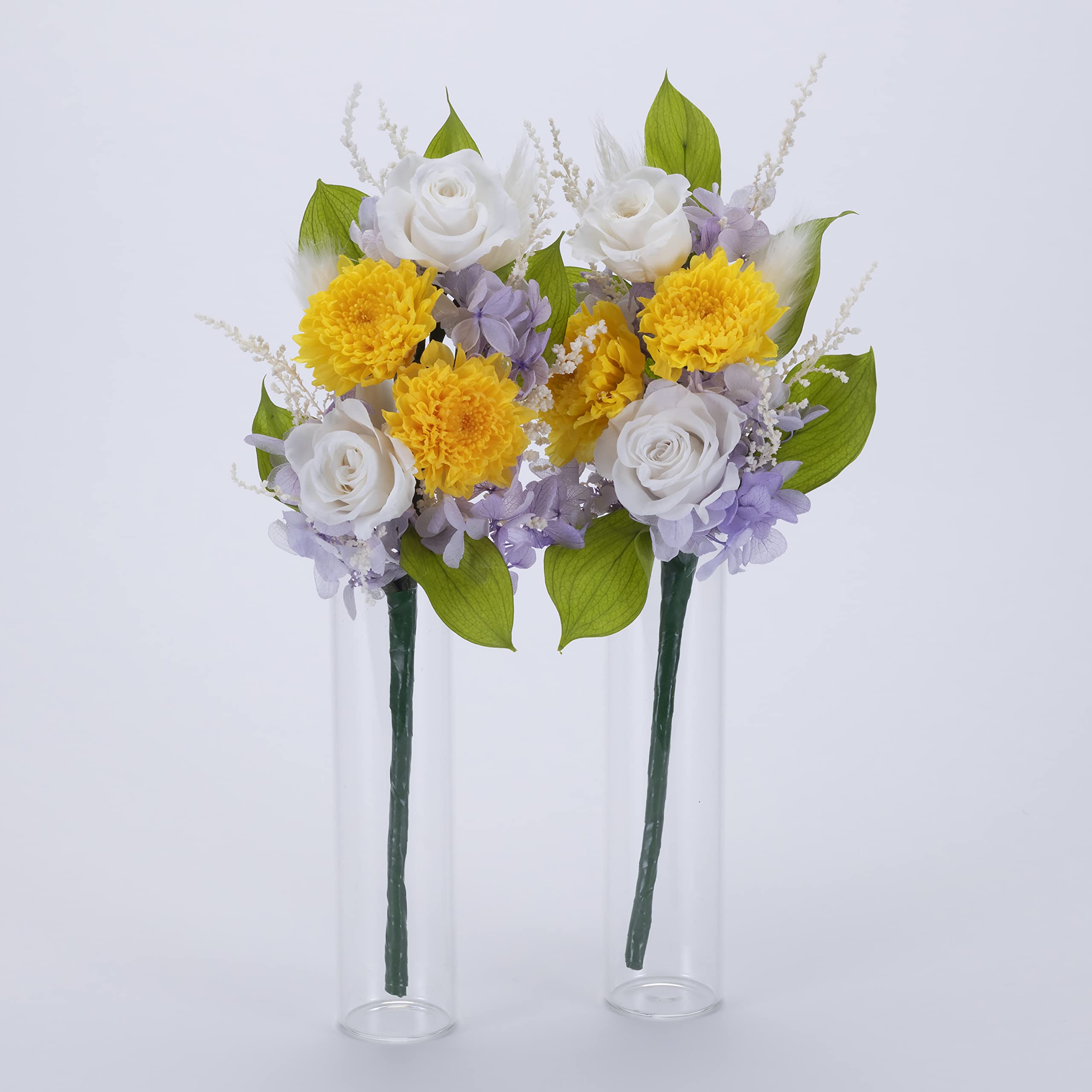 Amazon｜ステム式仏花 プリザーブド仏花 プリザーブドフラワー 二束