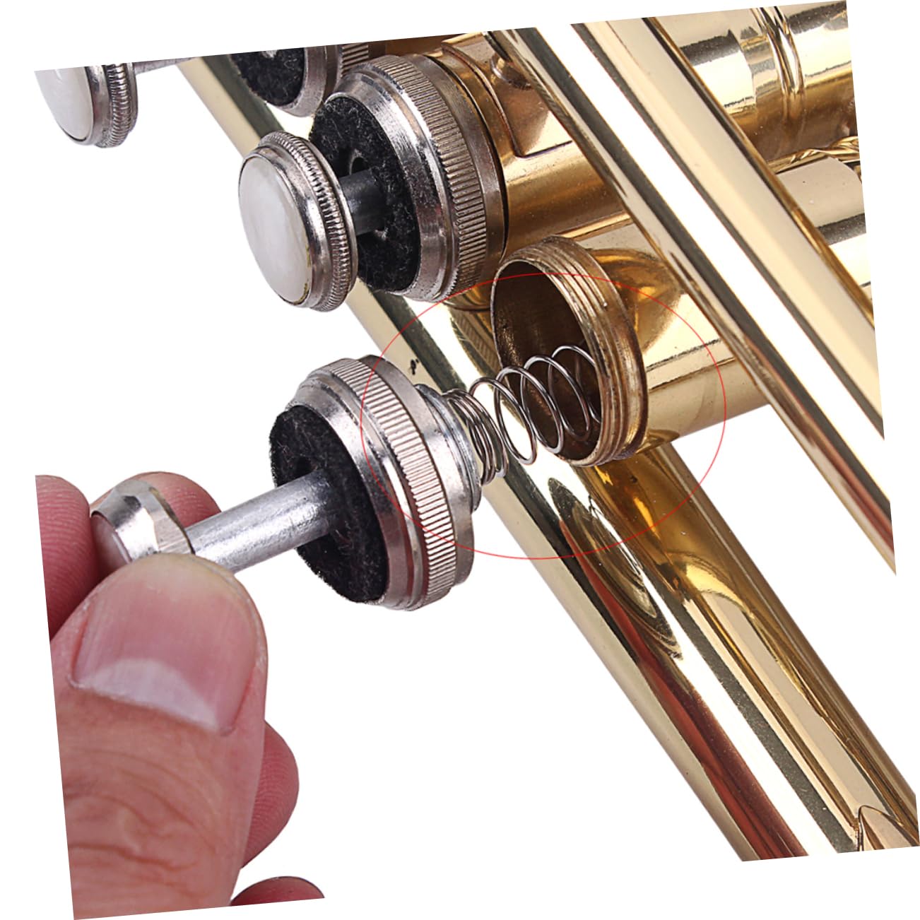 3 Ressorts de Réparation pour Trompette en Métal, Tension Correcte, Légers, pour Instruments à Vent, Couleur Argenté