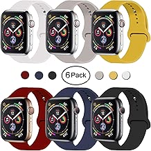 VATI Sport Band Compatible for Apple Watch Band 38mm 40mm 42mm 44mm, Soft Silicone Sport Strap Replacement Bands Compatible with 2019 Apple Watch Series 5, iWatch 4/3/2/1, Sport, Nike+, Edition - coolthings.us
