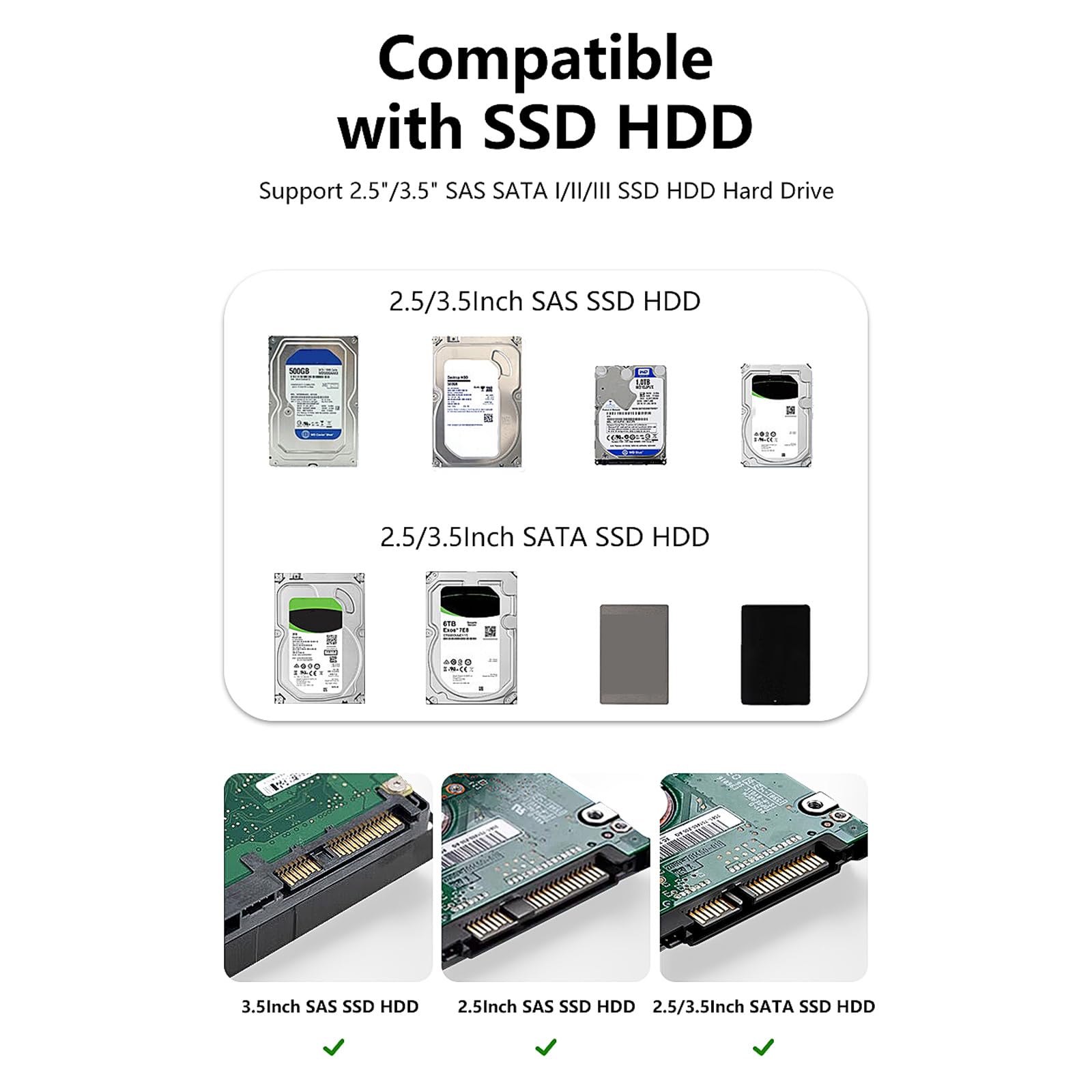 Cable adaptador USB para discos duros compatibles